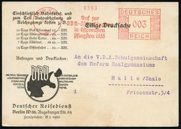 TOURISMUS / REISEN / CAMPING : BERLIN W/ 30/ Auf Zur/ VDA-Ostlandtagung/ In Ostpreußen/ Pfingsten 1935 1935 (23.5.) Sehr - Sonstige & Ohne Zuordnung