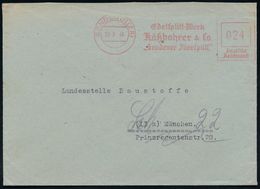 STRASSE / VERKEHRSWEGE / AUTOBAHN : SENDEN (ILLER)/ Edelsplitt-Werk/ Käßbohrer & Co/ "Sendener Jllersplit" 1946 (23.9.)  - Voitures