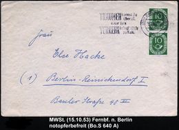 UNFALL / UNFALLVERHÜTUNG : (20b) BRAUNSCHWEIG 1/ Cc/ TRÄUMEN/ ../ Im/ VERKEHR/ Bringt's Dich/ Zu Fall 1953 (15.10.) Selt - Unfälle Und Verkehrssicherheit