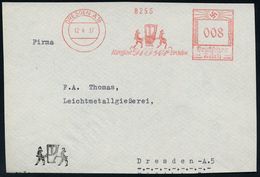 ALLGEM. VERKEHR- &  TRANSPORT-SYSTEME / TRANSPORT-GESCHICHTE : DRESDEN A 16/ Karosserie Gläser.. 1937 (12.4.) Dekorative - Autos
