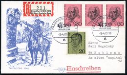 BANK / GELD : 6 FRANKFURT AM MAIN 1/ 100 JAHRE/ DEUTSCHE BANK 1970 (9.4.) SSt + Sonder-RZ: 6 Frankfurt 1, 1870 - 1970/10 - Zonder Classificatie