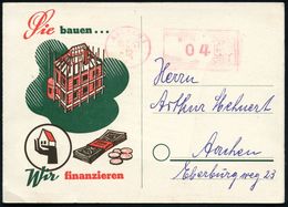 SPARKASSE / SPARBUCH : AACHEN 1/ C/ Deutsches/ Reich 1951 (10.7.) Aptierter PFS 04 Pf. Reichsadler (= Hakenkreuz Entfern - Unclassified
