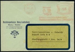 SPARKASSE / SPARBUCH : MURG/ (BADEN)/ Wer Spart,/ Kommt Vorwärts../ Bezirkssparkasse Murg.. 1947 (19.2.) Aptierter AFS B - Unclassified