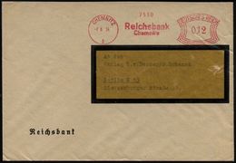 STAATSBANKEN / REICHSBANK / BUNDESBANK : CHEMNITZ/ 1/ Reichsbank/ Chemnitz 1934 (7.6.) AFS Klar Auf Dienst-Bf.: Reichsba - Non Classificati