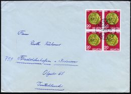 NUMISPHILATELIE / GELDSCHEINE / MÜNZEN : SCHWEIZ 1962 (1.7.) 20 C + 10 C. Gold-Dukaten Schwyz, Reine MeF: 4er-Block , Kl - Unclassified