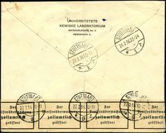 DEVISEN-ZENSUR : STUTTGART/ *9f 1936 (27.2.) 1K-Brücke Rs. 3x Auf Devisen-Zensurstreifen (vierzeilig) Dänemark-Frankatur - Zonder Classificatie