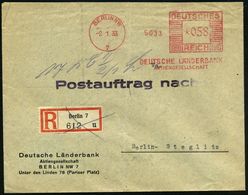 I.-G.-FARBEN INDUSTRIE, TOCHTERFIRMEN & NACHFOLGER : BERLIN NW/ 7/ DEUTSCHE LÄNDERBANK/ AG 1933 (2.1.) Seltener AFS 058  - Scheikunde