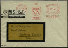 I.-G.-FARBEN INDUSTRIE, TOCHTERFIRMEN & NACHFOLGER : FRANKFURT (MAIN)/ 12/ "ORIGINAL"/ MESSER & Co.. 1932 Dekorat.AFS (S - Chemie