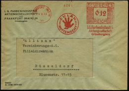 I.-G.-FARBEN INDUSTRIE, TOCHTERFIRMEN & NACHFOLGER : FRANKFURT (MAIN)/ 20/ DURCH EULAN/ MOTTENECHT../ I.G.Farben.. 1933  - Scheikunde