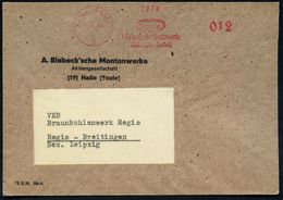 I.-G.-FARBEN INDUSTRIE, TOCHTERFIRMEN & NACHFOLGER : HALLE (SAALE)/ 2/ Sonne/ A.Riebecksche Montanwerke/ AG 1946 (9.1.)  - Scheikunde