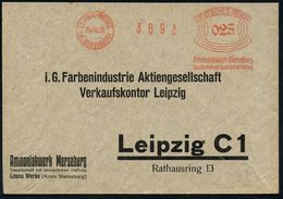 I.-G.-FARBEN INDUSTRIE, TOCHTERFIRMEN & NACHFOLGER : LEUNA WERKE/ (Kr MERSEBURG)/ Ammoniakwerk Merseburg/ GmbH 1933 (25. - Chemistry