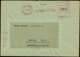 I.-G.-FARBEN INDUSTRIE, TOCHTERFIRMEN & NACHFOLGER : LEUNA WERKE/ (Kr MERSEBURG)/ LEUNA WERKE 1946 (8.6.) Aptierter AFS, - Chemistry