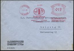 I.-G.-FARBEN INDUSTRIE, TOCHTERFIRMEN & NACHFOLGER : LEVERKUSEN/ I.G.WERK/ Indanthren..wetterecht/ IG.Farbenindustrie..  - Chimica