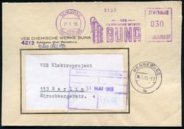 I.-G.-FARBEN INDUSTRIE, TOCHTERFIRMEN & NACHFOLGER : SCHKOPAU/ über/ MERSEBURG/ VEB/ CHEMISCHE WERKE/ BUNA/ ZKD 1966 (29 - Chemie