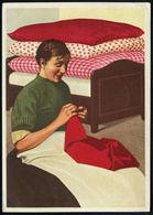 I.-G.-FARBEN INDUSTRIE, TOCHTERFIRMEN & NACHFOLGER : DETSCHES REICH 1937 (6.4.) Color-Künstler-Reklame-Ak.: Indanthren,  - Chimica
