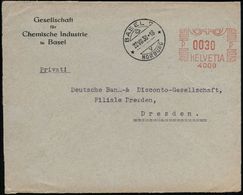 I.-G.-FARBEN INDUSTRIE, TOCHTERFIRMEN & NACHFOLGER : SCHWEIZ 1930 (22.8.) AFS Ohne Ort: P0030P/4009 = I.G.-Farben-Tochte - Chimie