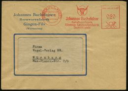 KUNSTSTOFFE & -FASERN / PLASTIK : GINGEN (FILS, WÜRTT)/ Joh.Buchsteiner/ Kunsthornfabrik..Salatbesteckfabrik 1949 (13.1. - Scheikunde