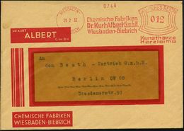 KUNSTSTOFFE & -FASERN / PLASTIK : WIESBADEN-/ BIEBRICH/ Chem.Fabriken/ Dr.Kurt Albert../ Kunzharze/ Harzleime 1932 (29.2 - Scheikunde