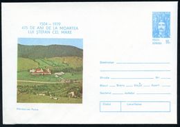 KLÖSTER & ABTEIEN / NONNEN & MÖNCHE : RUMÄNIEN 1979 55 B. Sonder-U. "Stefan Der Große", Blau: Kloster Putna , Ungebr. (M - Klöster