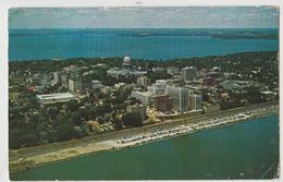 Madison Lake Mendota 1960 Aerial View Postcard - Madison