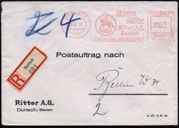 ORDENS- & KREUZRITTER / KREUZFAHRT : DURLACH/ 50 Jahre/ Ritter/ Ritter AG.. 1937 (30.9.) AFS 062 Pf. = Ritter Zu Pferd ( - Other & Unclassified