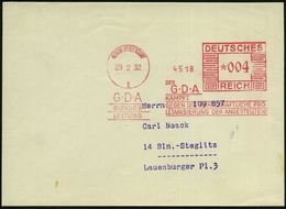 ARBEITERBEWEGUNG 1848-1933 : BERLIN-ZEHLENDORF/ 1/ DER/ GDA/ KÄMPFT GEGEN DIE..PRO/ LETARISIERUNG DER ANGESTELLTEN 1933  - Other & Unclassified