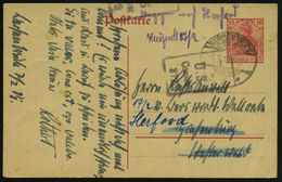 RUHR- & RHEINLAND-BESETZUNG 1919 - 1925 : BERSENBRÜCK/ *** 1919 (8.2.) 1K-Gitter Auf Inl.-P 10 Pf. Germania + Viol. Zens - Andere & Zonder Classificatie
