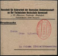 RUHR- & RHEINLAND-BESETZUNG 1919 - 1925 : DARMSTADT/ *1n 1923 (2.11.) Roter Ra2: Gebühr Bezahlt/ Taxe Percue Auf Zeitung - Andere & Zonder Classificatie