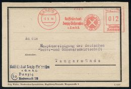 FREIE STADT DANZIG (1920 - 1939) & DANZIG BIS 1944 : DANZIG 1/ Raiffeisenbank/ Danzig-West/ EGmbH 1944 (6.5.) AFS Franco - Sonstige & Ohne Zuordnung