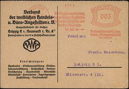 WEIMARER REPUBLIK 1919 - 1932/33 : LEIPZIG/ C 1/ Die Standesvertretung/ D.weiblichen Angestellten../ Verband Der Weiblic - Andere & Zonder Classificatie