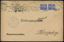 REVOLUTION (1919-20) / GENZSCHUTZ OST / MILITÄR (1919-33) : Hamburg-Altona 1920 (6.9.) Dienst-Vordr.Bf.: Abw(icklungs)-A - Autres & Non Classés