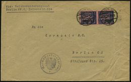 STAATL. INSTITUTIONEN DER WEIMARER REPUBLIK : BERLIN NW/ *7* 1923 (28.6.) 1K-Gitter Auf Paar 20 Mk. Dienst + 2K-HdN: Rei - Sonstige & Ohne Zuordnung