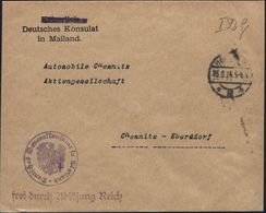 STAATL. INSTITUTIONEN DER WEIMARER REPUBLIK : BERLIN W/ *8h 1924 (26.9.) 1K-Brücke + Viol.1L: Frei Durch Ablös.Reich + H - Andere & Zonder Classificatie