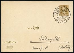 STAATL. INSTITUTIONEN DER WEIMARER REPUBLIK : BERLIN NW/ REICHSTAG/ FFFF/ 20./ DEUTSCHER/ TURNTAG 1929 (5.10.) SSt Des R - Other & Unclassified