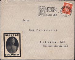 NS-VORLÄUFER : Magdeburg 1 1932 (4.11.) Trauer-Propaganda-Vignette: DENKT AN SCHLAGETER (Brustbild Schlageter = Terroris - Other & Unclassified