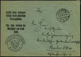 NATIONALSOZIALISMUS / III. REICH 1933 - 1945 : RADEBERG/ *f* 1935 (14.9.) Dienst-Bf.: FdAR/Finanzamt Radeberg = Noch Alt - Other & Unclassified