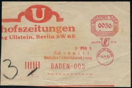 DIE NS-PRESSE / NS-ZEITUNGEN / NS-VERLAGE : BERLIN SW 68/ KOCHSTR.22-26/ U 1935 (10.11.) Seltener AFS-Typ Francotyp Acht - Otros & Sin Clasificación