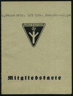 NS-INSTITUTIONEN & ORGANISATIONEN : Moers 1940 (1.1.) Mitgliedskarte "Deutsches Frauenwerk" (Klappkt. Mit German. Hakenk - Sonstige & Ohne Zuordnung