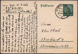 DEUTSCHE WEHRMACHT 1933 - 31. AUGUST 1939 : SCHWERIN (WARTHE)/ D 1939 (4.5.) 2K-Steg + Hs. Abs.: 2 /. J(nf). R(gt). 123  - Andere & Zonder Classificatie