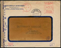 GESCHICHTE ÖSTERREICH 1938-45 / "OSTMARK" : WIEN/ 8/ C.B. 1942 (25.9.) Anonymer AFS 025 Pf. = CREDITANSTALT-BANKVEREIN.. - Altri & Non Classificati