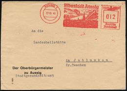 SUDETEN-KRISE & SUDETEN- & C.S.R.-BESETZUNG 1938-39 : AUSSIG 1/ Elbestadt Aussig 1941 (23.10.) AFS Francotyp "Reichsadle - Sonstige & Ohne Zuordnung