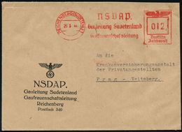SUDETEN-KRISE & SUDETEN- & C.S.R.-BESETZUNG 1938-39 : REICHENBERG (SUDETENLAND) 1/ NSDAP/ Gauleitung Sudetenland.. 1944  - Autres & Non Classés