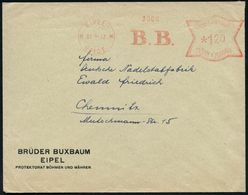 CSR-BESETZUNG 1939 : BÖHMEN & MÄHREN 1942 (1.4.) AFS Francotyp Zweisprachig: EIPEL/UPICE/B.B. Auf Firmen-Bf.: BRÜDER BUX - Other & Unclassified