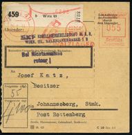 RÜSTUNGSINDUSTRIE  / MUNITION : WIEN 49/ SKF/ WALZLAGER 1944 (21.1.) AFS 055 Pf. = Firmenlogo: Walzlager (= Schwed. Rüst - Altri & Non Classificati