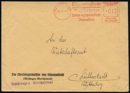 II. WELTKRIEG (1939 - 1945) : LITZMANNSTADT/ ..Großstadt Der/ Web-u.Spinnstoff-/ Jndustrie 1941 (20.3.) AFS (teils Gerin - WO2