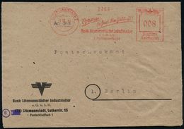 II. WELTKRIEG (1939 - 1945) : LITZMANNSTADT 2/ Sparen/ Sichert Die Zukunft!/ Bank Litzmannstädter Jndustrieller/ EGmbH.. - 2. Weltkrieg