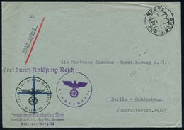 II. WELTKRIEG (1939 - 1945) : REETZ/ A/ über/ PERLEBERG 1938 (12.1.) 2K-Steg = PSt.I + 1L: FdAR + HdN: Gendarmerie Klar  - WW2