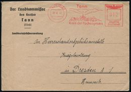 II. WELTKRIEG (1939 - 1945) : TANN (ELS)/ Kreis Der Hochvogesen 1943 (29.10.) Seltener AFS = Ortsbild (mit Kirche U. Ber - Guerre Mondiale (Seconde)