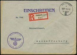 II. WELTKRIEG (1939 - 1945) : DEUTSCHES REICH 1942 (9.3.) 1K: FELDPOST/a/900 + Provis. Feldpost-RZ, "900" Hs. = Fp.-Amt  - Guerre Mondiale (Seconde)