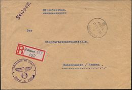 II. WELTKRIEG (1939 - 1945) : DT.BES.FRANKREICH 1941 (16.2.) 1K: FELDPOST/c/884 + Fp.-RZ: Feldpost "884" Hs. = Fp.-Amt N - Guerre Mondiale (Seconde)